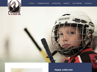 Скриншот сайта Sterkh-arena.Ru