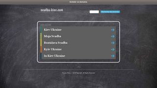 Скриншот сайта Svadba-kiev.Com