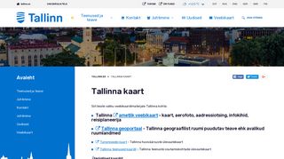 Скриншот сайта Tallinn.Ee