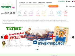 Скриншот сайта Titbit.Ru