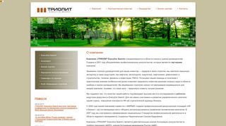 Скриншот сайта Triolit-consult.Ru