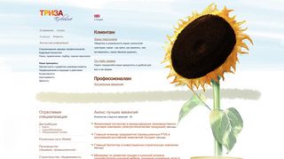 Скриншот сайта Triza.Ru