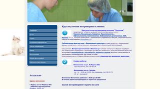 Скриншот сайта Vetkursk.Ru