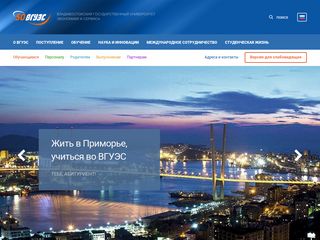 Скриншот сайта Vvsu.Ru