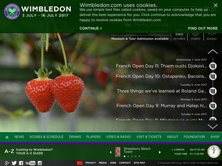 Скриншот сайта Wimbledon.Com