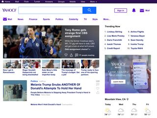 Скриншот сайта Yahoo.Com